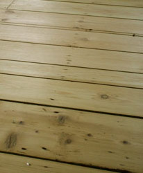 pine floorboards