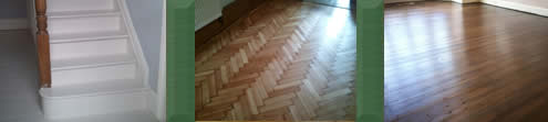 stained wood flooring